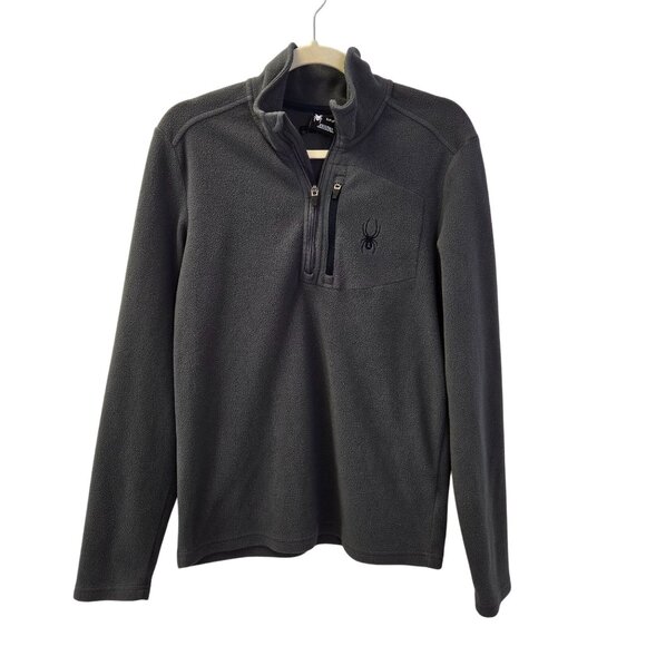 Spyder Fleece Quarter Zip Jacket Size Small - Picture 1 of 6